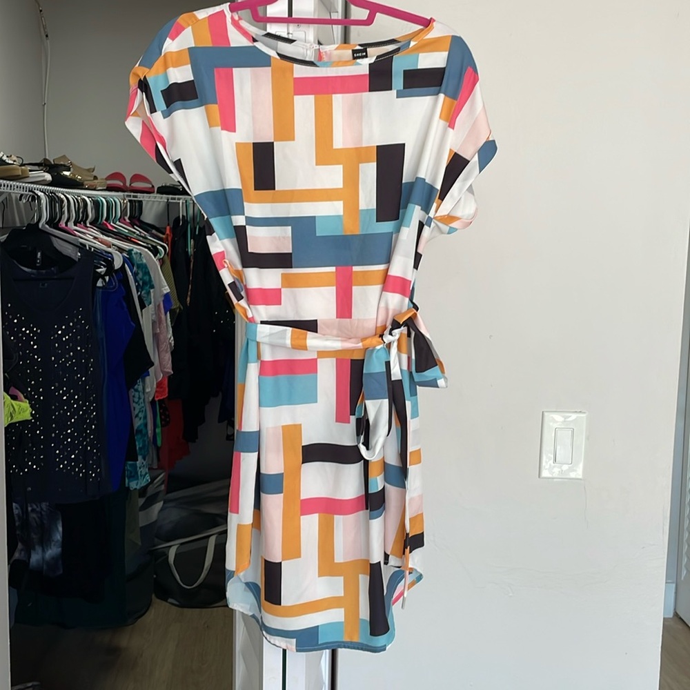 SHEIN Medium color block dress